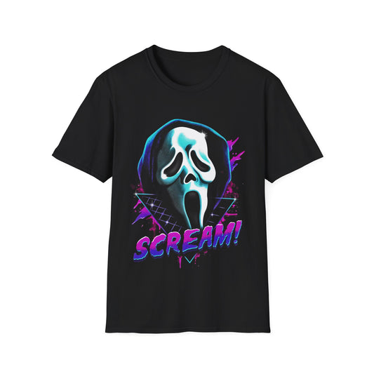 HALLOWEEN SCREAM BIG FACE Unisex Softstyle T-Shirt