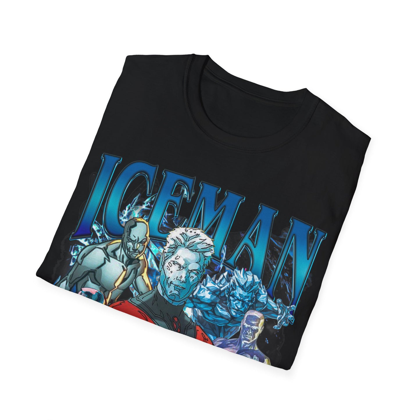 Vintage 90s Superheroes Bootleg Style T-Shirt, ICEMAN Graphic Tee, Retro Superheroes Shirt Unisex Graphic Tee