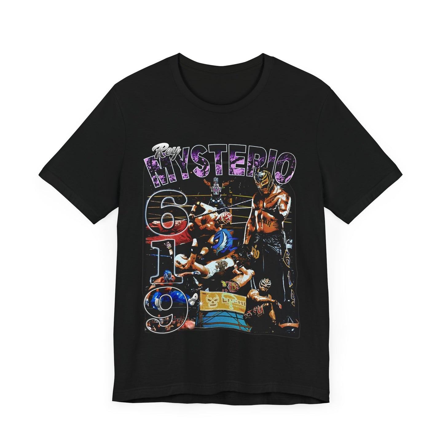 Vintage 90s Fighter Bootleg Style TShirt REY MYSTERIO Unisex Graphic Tee Shirt