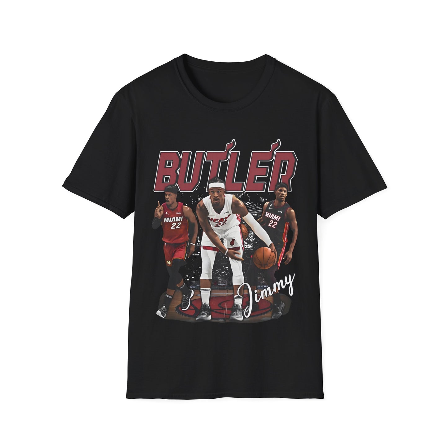 Vintage 90s Basketball Bootleg Style T-Shirt JIMMY BUTLER MIA Graphic Tee, Retro Basketball Shirt Unisex Graphic TShirt