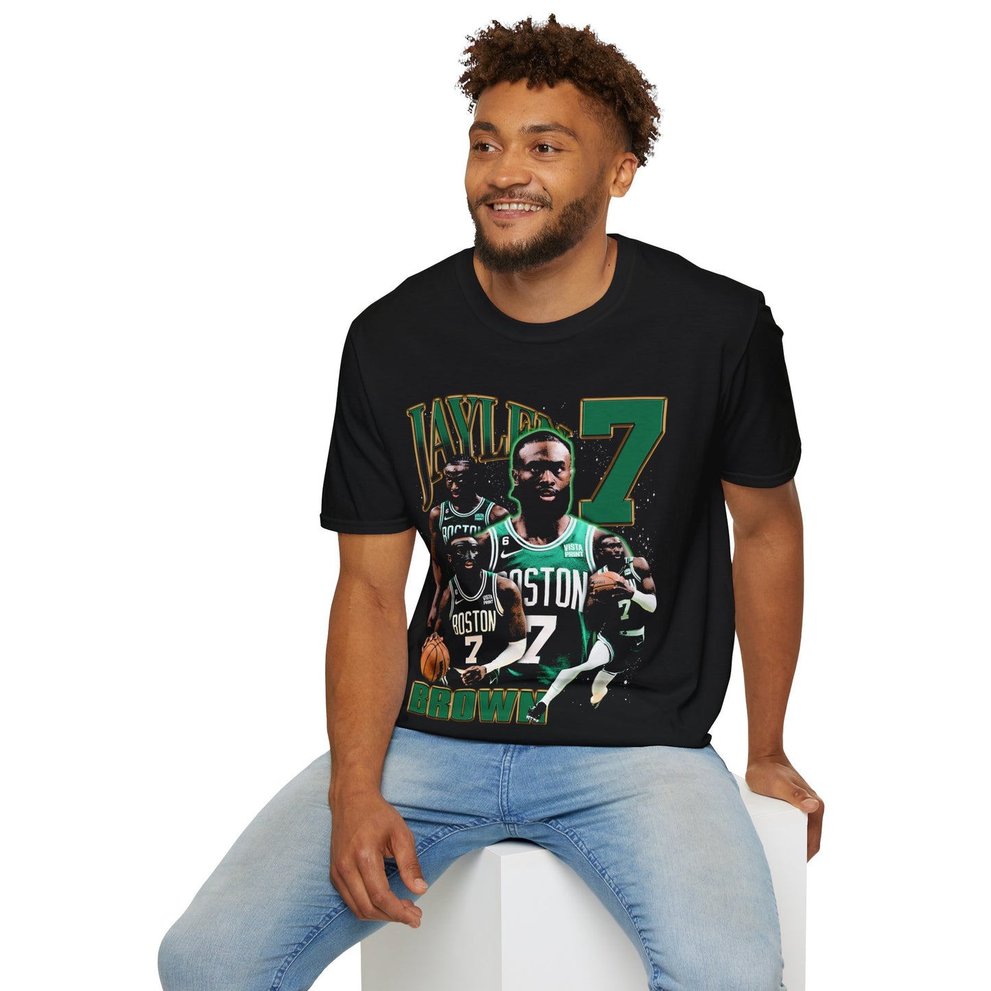 Vintage 90s Basketball Bootleg Style T-Shirt, JAYLEN BROWN Retro Basketball Shirt Unisex Graphic Tee