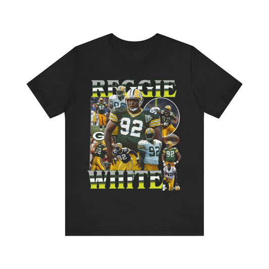 Vintage 90s Football Bootleg Style T-Shirt REGGIE WHITE Unisex Graphic Tee Shirt
