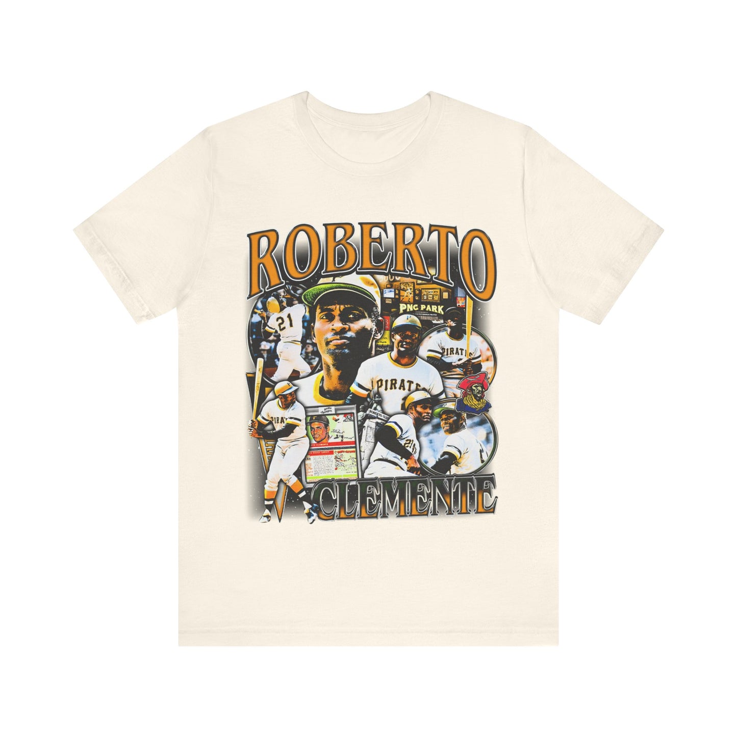 Vintage 90s Baseball Bootleg Style T-Shirt ROBERTO CLEMENTE Unisex Graphic Tee