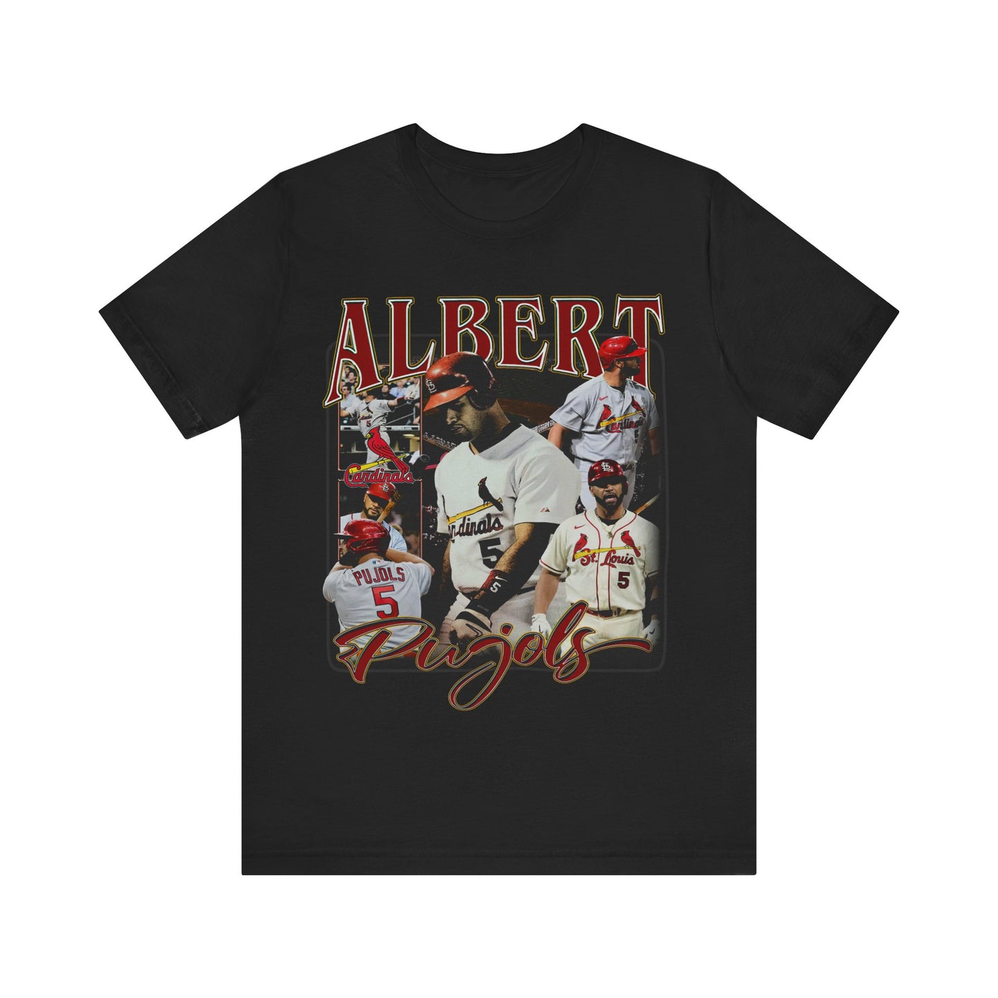 Vintage 90s Baseball Bootleg Style T-Shirt ALBERT PUJOLS Unisex Graphic Tee