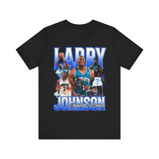Vintage 90s Basketball Bootleg Style T-Shirt, LARRY JOHNSON Unisex Graphic Tee