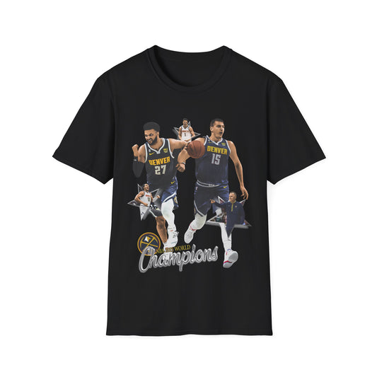 Vintage 90s Basketball Bootleg Style T-Shirt, NUGGET CHAMPIONS Graphic Tee, Retro Basketball Shirt Unisex Graphic Tee