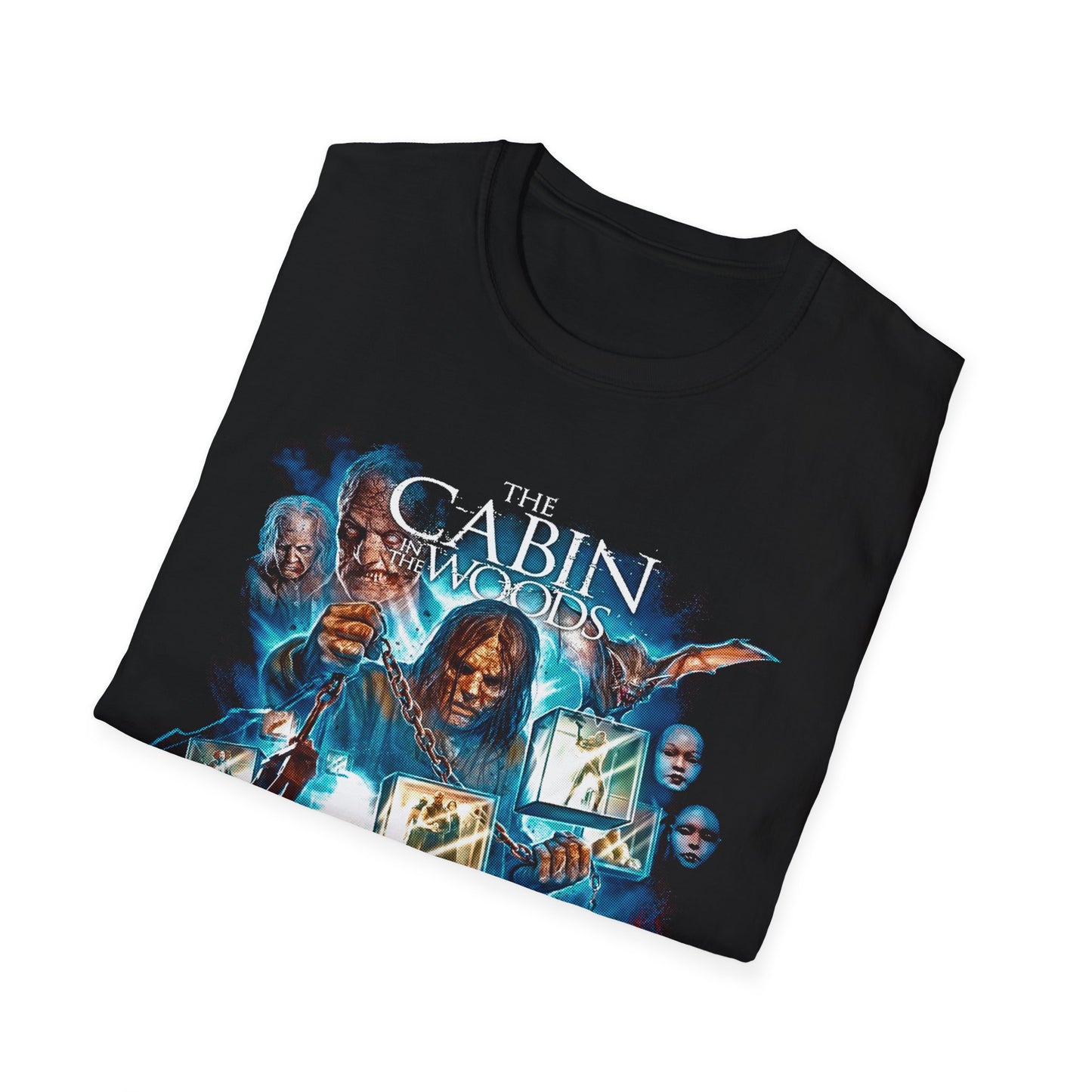 HALLOWEEN CABIN IN THE WOODS Unisex Softstyle T-Shirt
