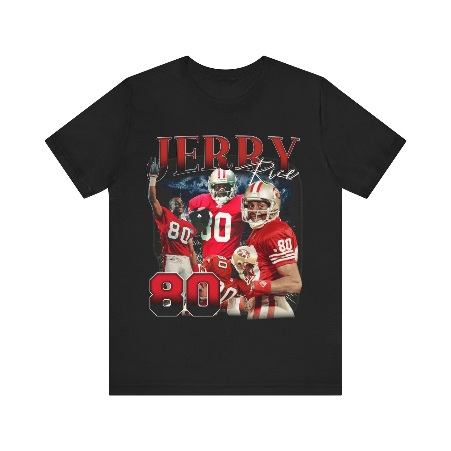 Vintage 90s Football Bootleg Style T-Shirt JERRY RICE 90s Unisex Tee Shirt