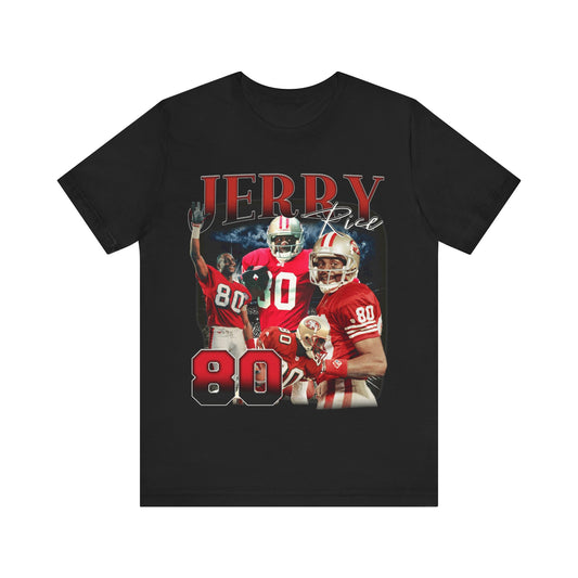 Vintage 90s Football Bootleg Style T-Shirt JERRY RICE 90s Unisex Tee Shirt