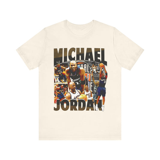 Vintage 90s Basketball Bootleg Style T-Shirt, MICHAEL JORDAN WIZARD Unisex Tee