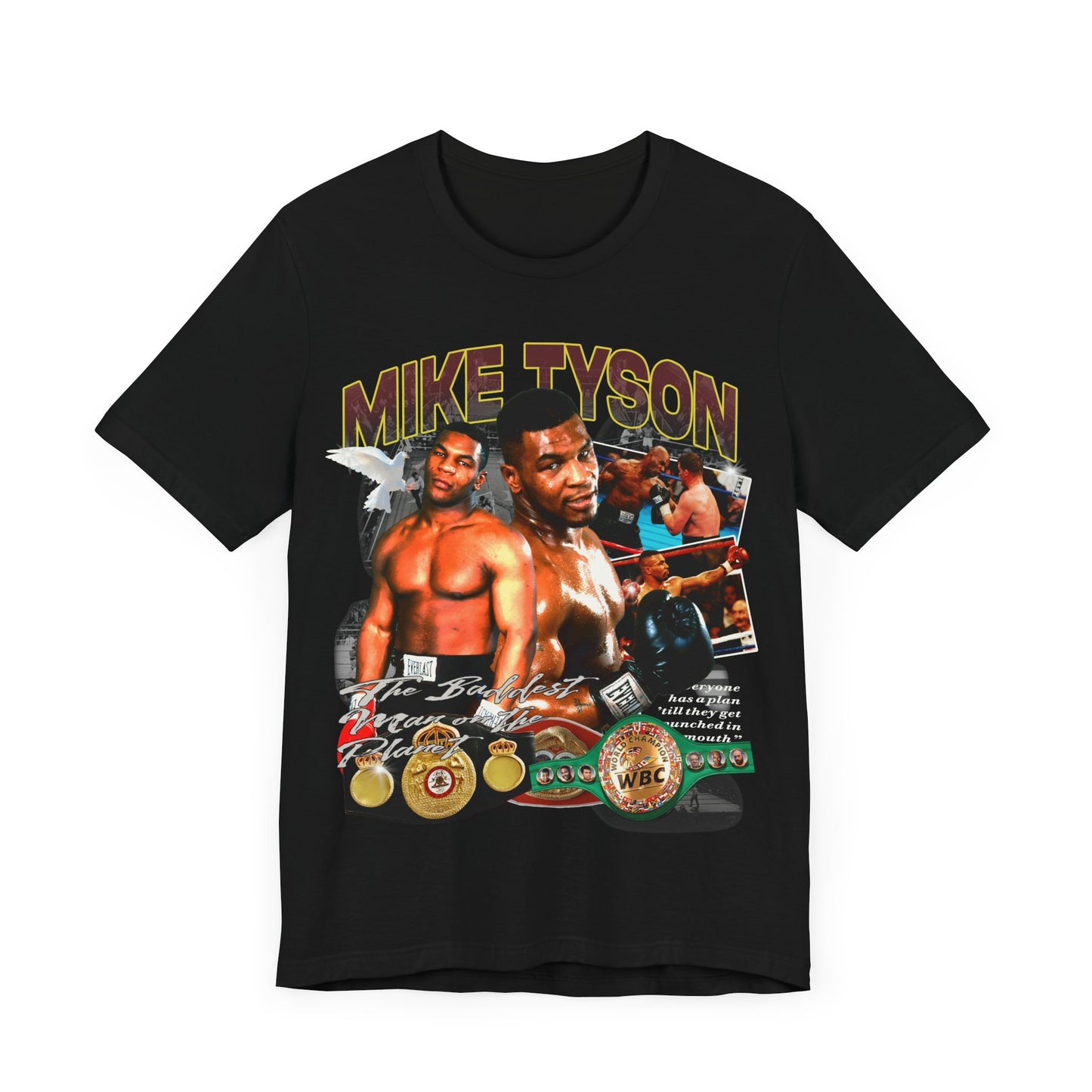 Vintage 90s Bootleg Style T-Shirt, Fighter MIKE TYSON CHAMP Unisex Tee Shirt