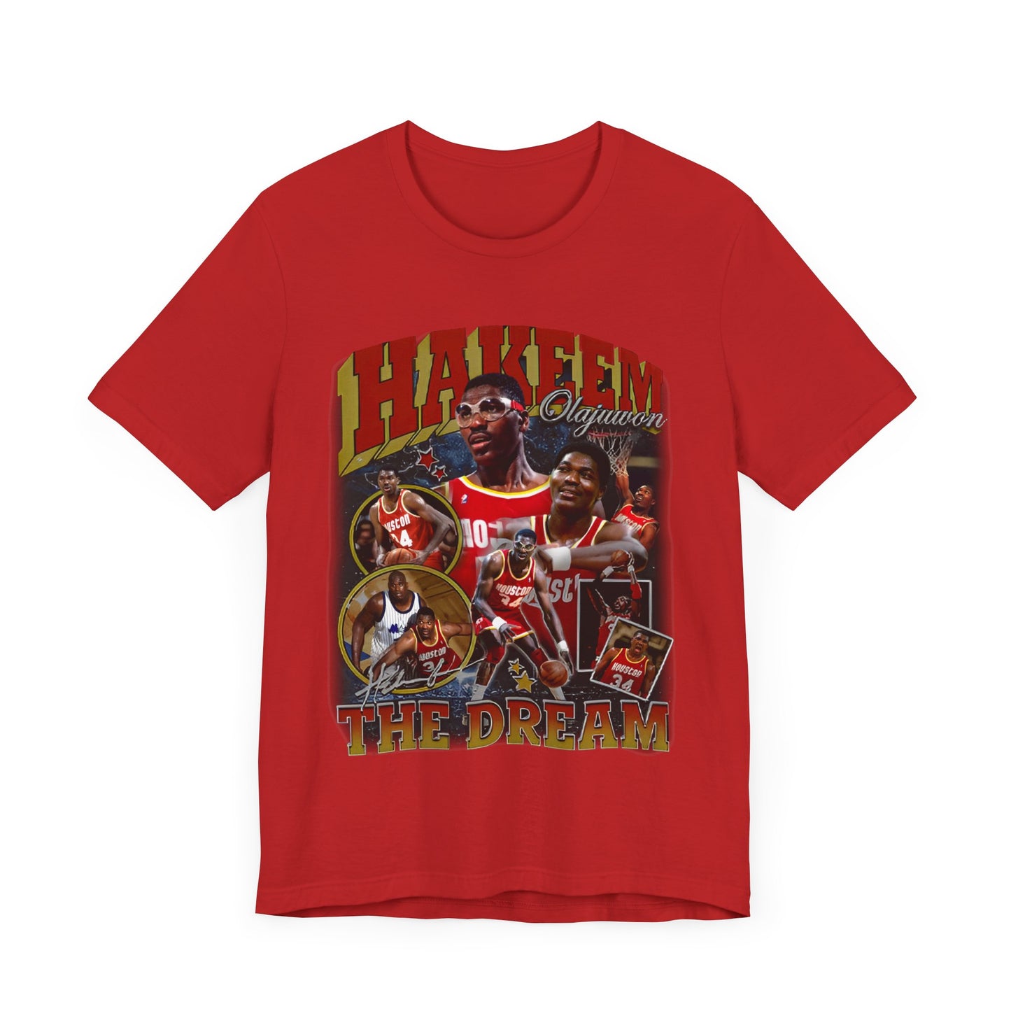 Vintage 90s Basketball Bootleg Style TShirt HAKEEM OLAJUWON Unisex Graphic Tee