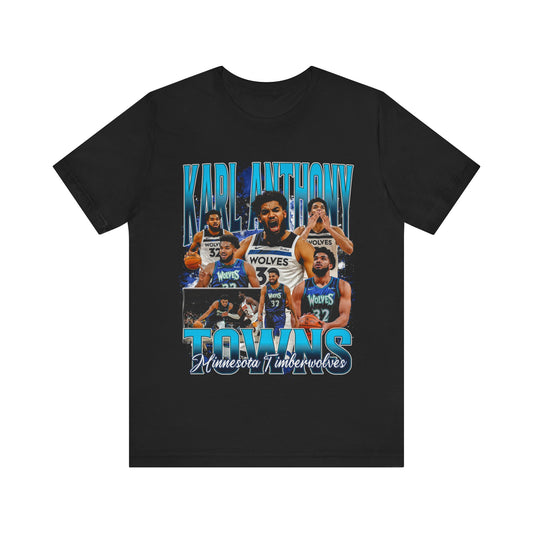 Vintage 90s Basketball Bootleg Style T-Shirt KARL ANTHONY TOWNS 90s Unisex Tee