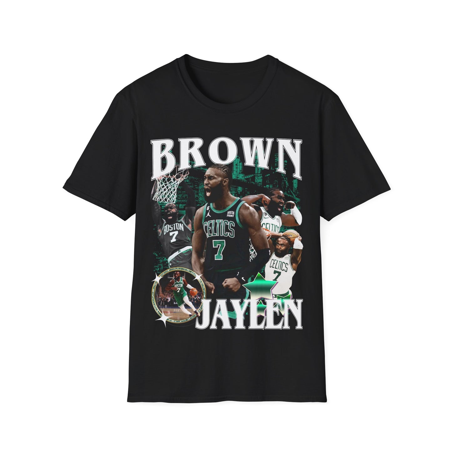 Vintage 90s Basketball Bootleg Style T-Shirt JAYLEN BROWN 7 Graphic Tee, Retro Basketball Shirt Unisex Graphic Tee