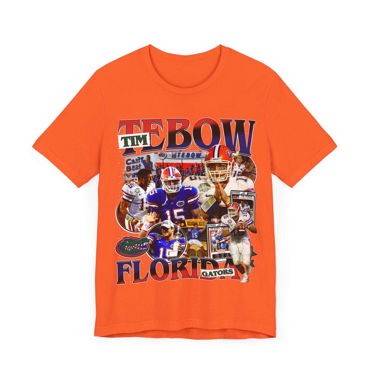 Vintage 90s Football Bootleg Style TShirt TIM TEBOW Unisex Graphic Tee Shirt