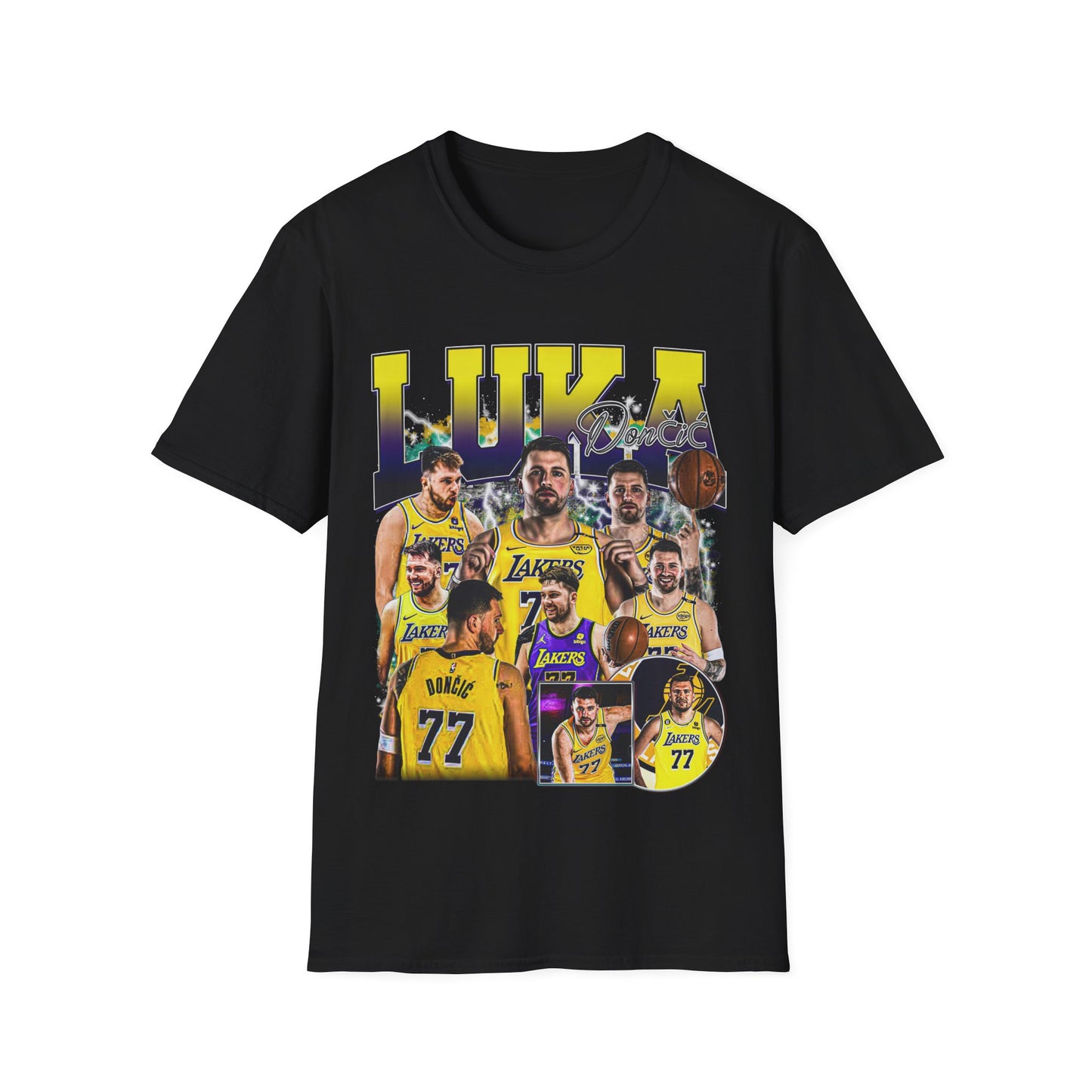 Vintage 90s Basketball Bootleg Style T-Shirt, LUKA DONCIC Graphic Tee, Retro Basketball Shirt Unisex Graphic Tee