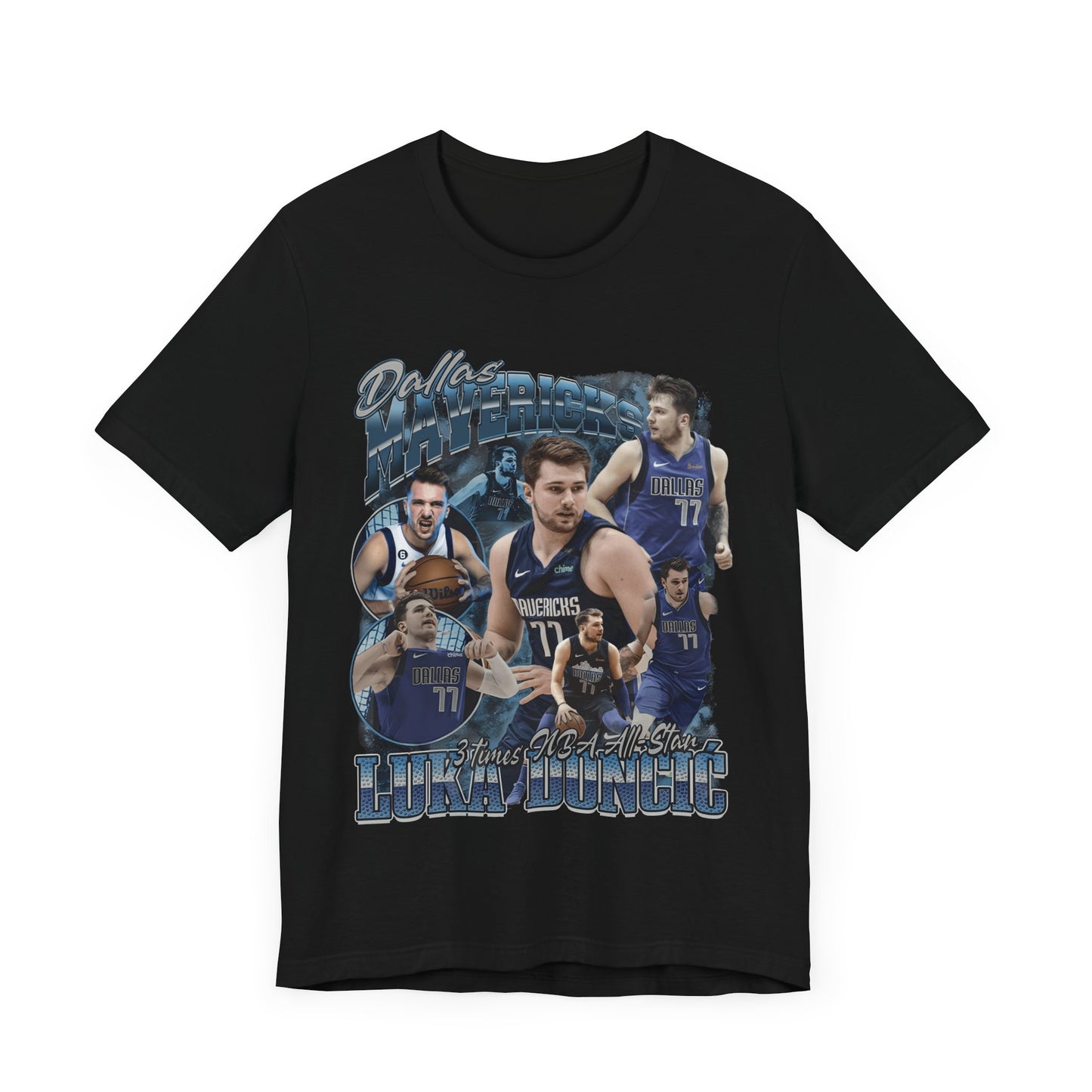 Vintage 90s Basketball Bootleg Style T-Shirt, LUKA DONCIC 77 MAV Unisex Tee