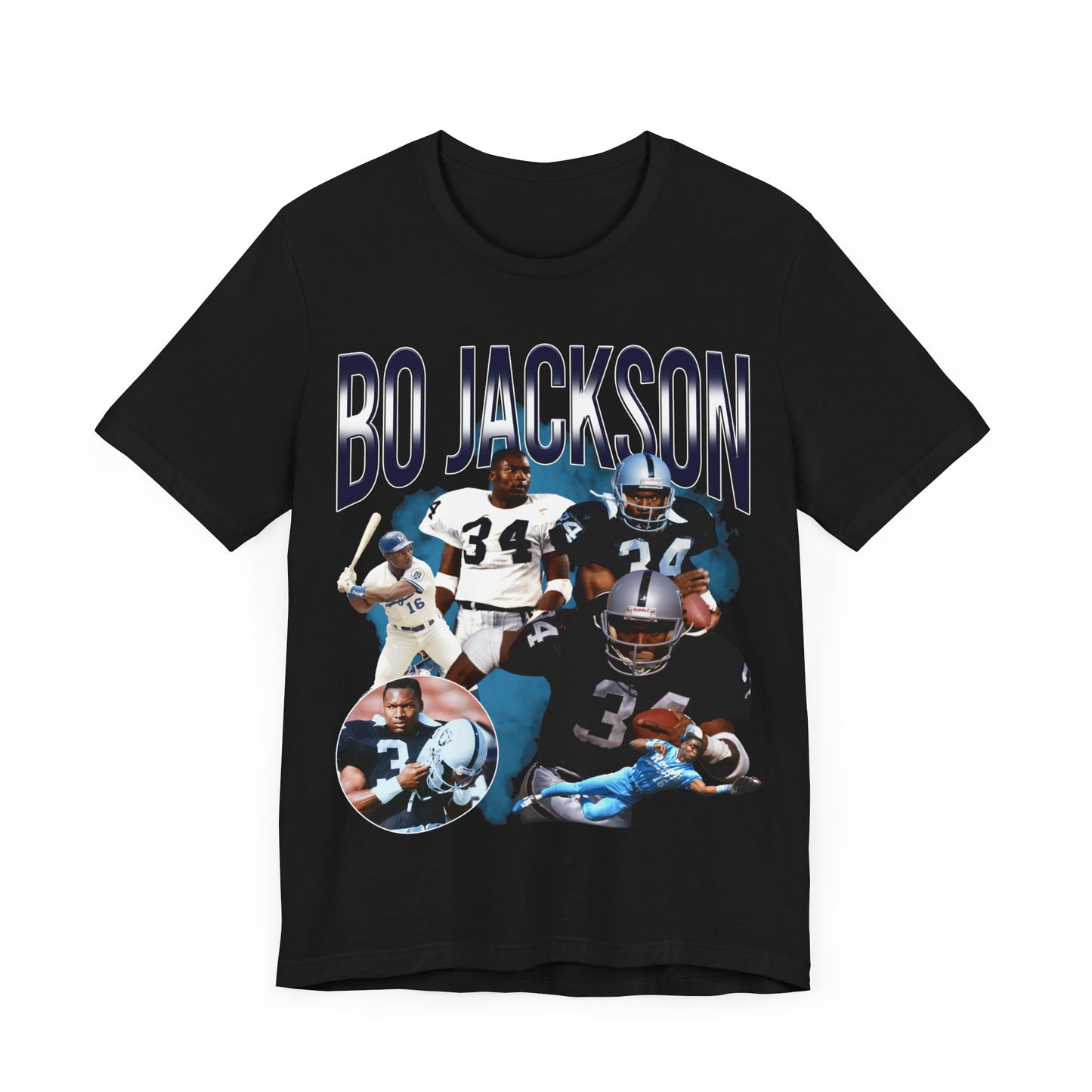 Vintage 90s Football Bootleg Style T-Shirt BO JACKSON Unisex Graphic Tee Shirt