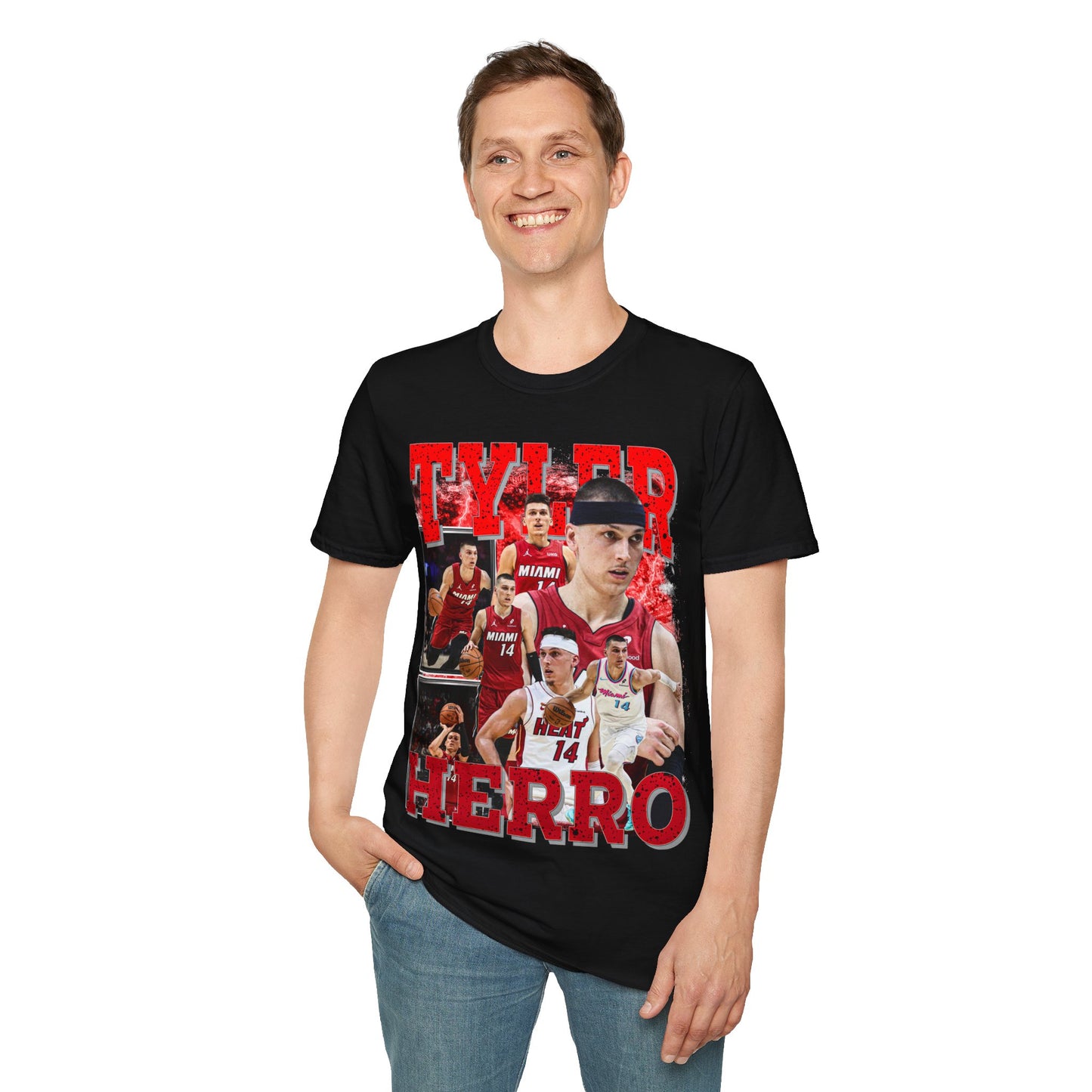 Vintage 90s Basketball Bootleg Style T-Shirt, TYLER HERRO Retro Basketball Shirt Unisex Graphic Tee
