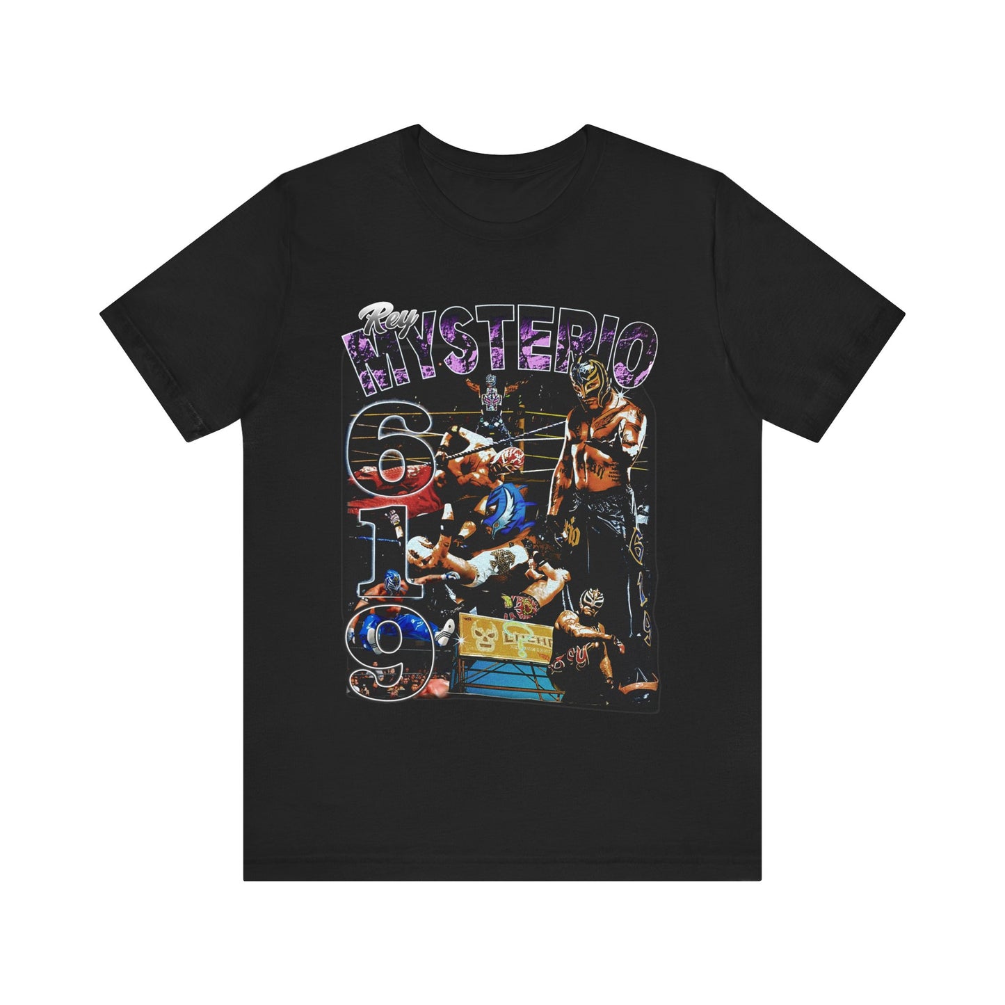 Vintage 90s Fighter Bootleg Style TShirt REY MYSTERIO Unisex Graphic Tee Shirt
