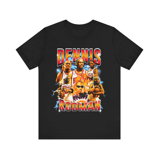 Vintage 90s Basketball Bootleg Style T-Shirt, DENNIS RODMAN RODZILLA Unisex Tee
