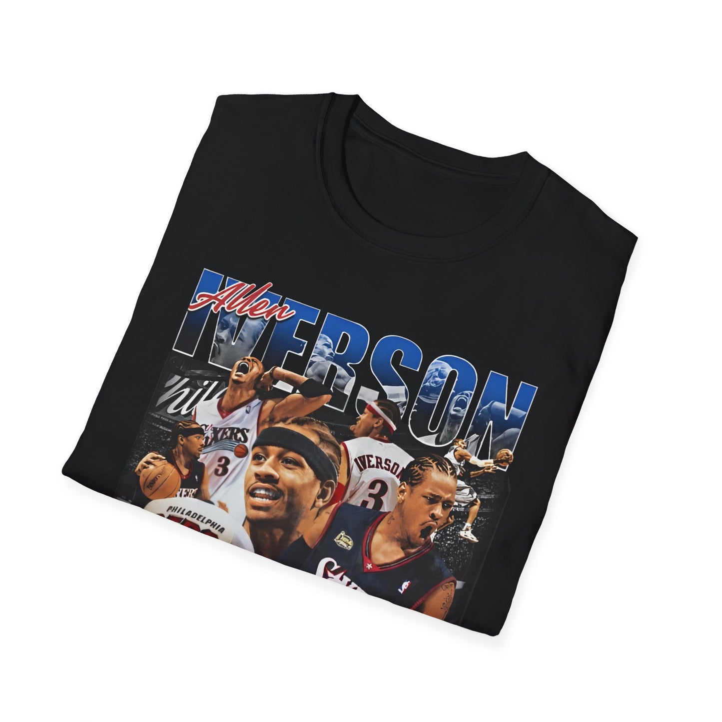 Vintage 90s Basketball Bootleg Style T-Shirt, ALLEN AI IVERSON Graphic Tee, Retro Basketball Shirt Unisex Graphic Tee
