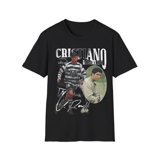 Vintage 90s Soccer Bootleg Style T-Shirt, CRISTIANO RONALDO Graphic Tee, Retro Soccer Shirt Unisex Graphic Tee Shirt