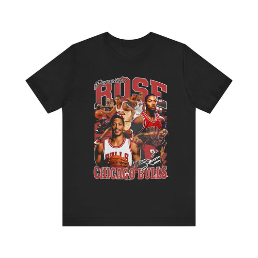 Vintage 90s Basketball Bootleg Style T-Shirt, DERRICK ROSE MVP Unisex Tee Shirt