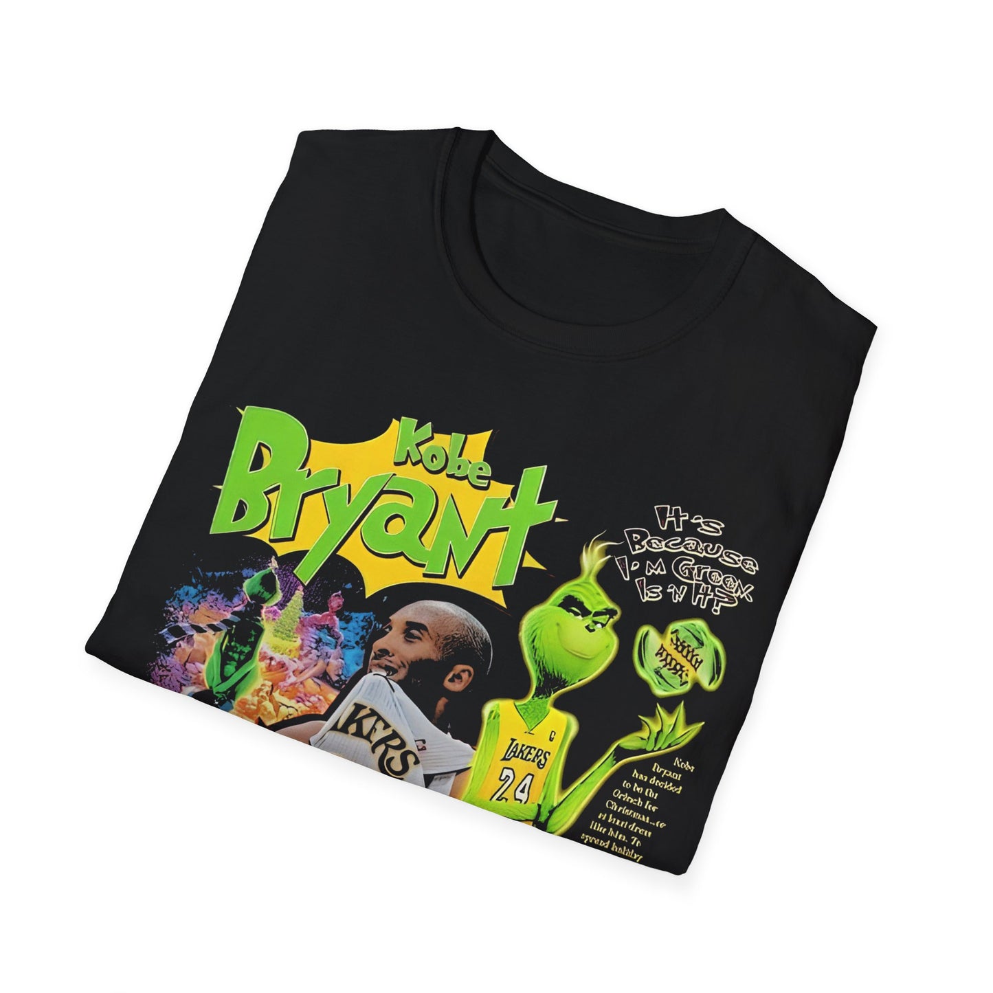 Vintage 90s Basketball Bootleg Style T-Shirt, KB GRINCH Retro Basketball Shirt Unisex Graphic Tee