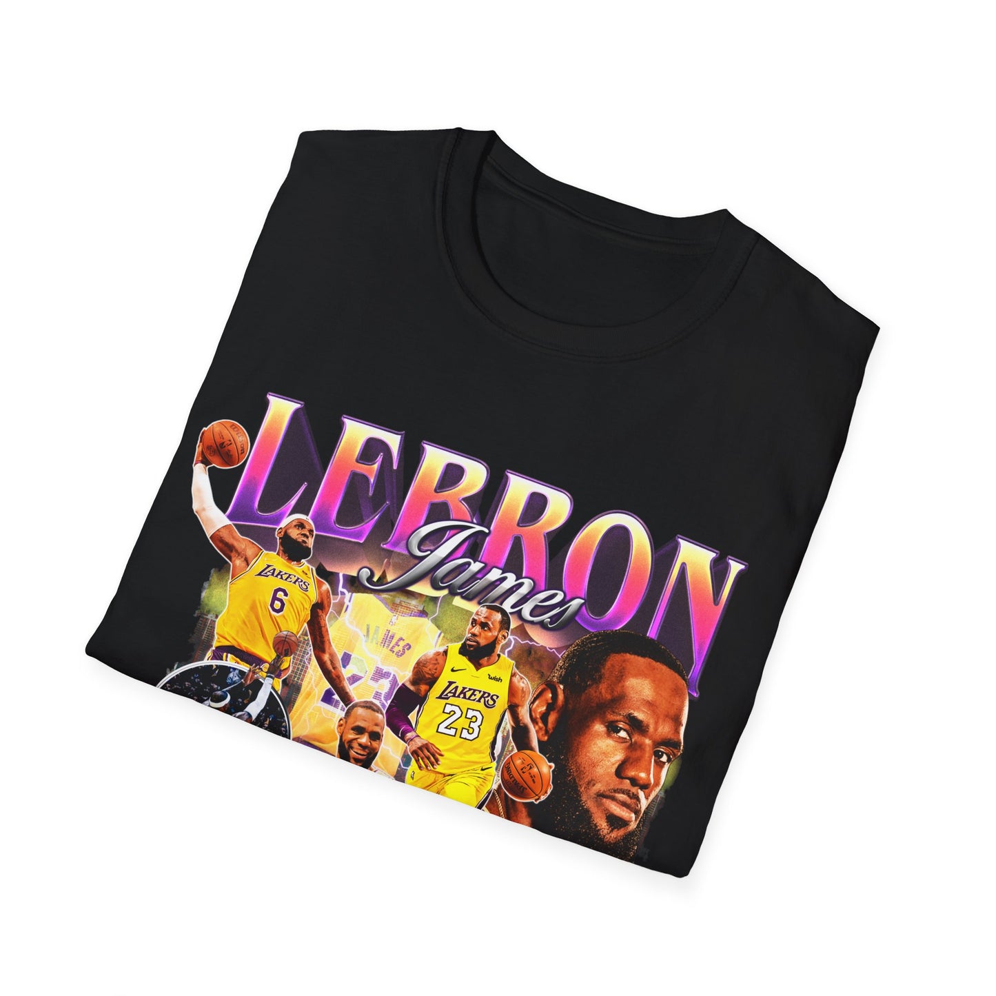 Vintage 90s Basketball Bootleg Style T-Shirt LEBRON KING JAMES Graphic Tee, Retro Basketball Shirt Unisex Graphic Tee