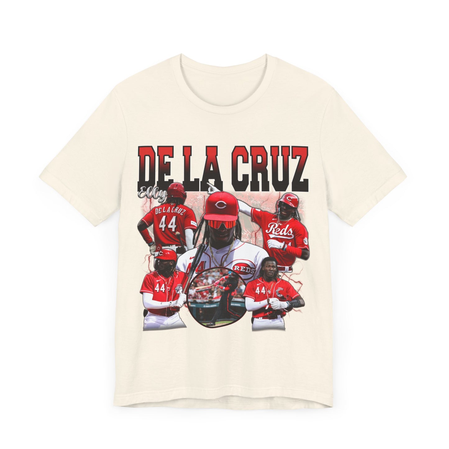 Vintage 90s Baseball Bootleg Style T-Shirt ELY DE LA CRUZ RED Unisex Graphic Tee