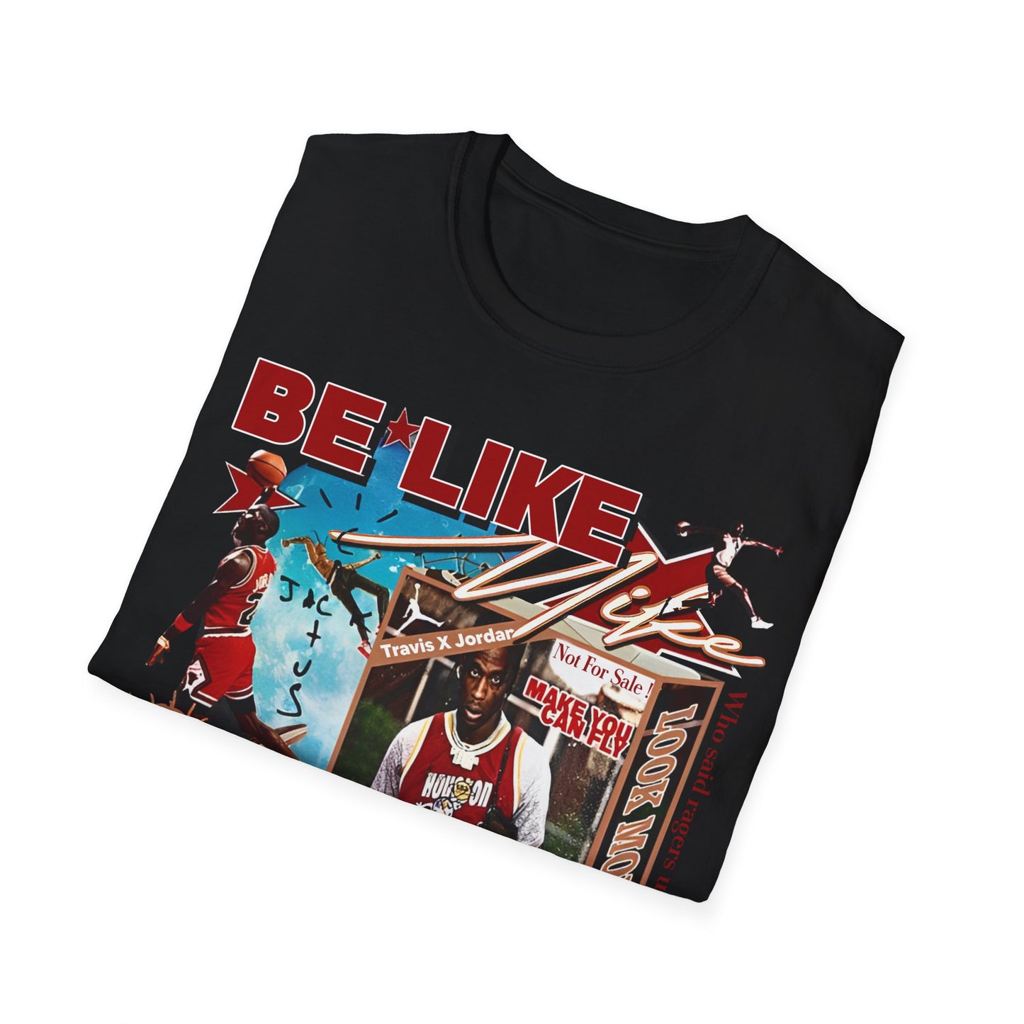 Vintage 90s Basketball Bootleg Style T-Shirt, MICHAEL JORDAN BE LIKE MIKE Graphic Tee, Retro Basketball Shirt Unisex Graphic Tee