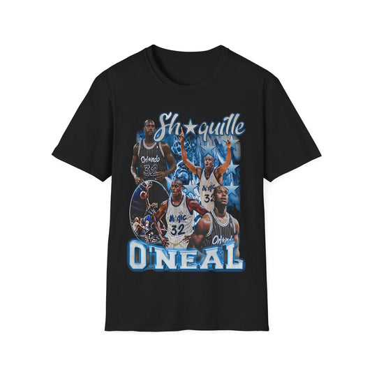Vintage 90s Basketball Bootleg Style T-Shirt, SHAQUILLE ONEAL 32 ORL Graphic Tee, Retro Basketball Shirt Unisex Graphic Tee