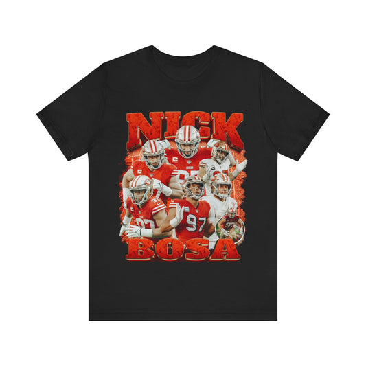 Vintage 90s Football Bootleg Style T-Shirt NICK BOSA 90s Unisex Graphic Tee