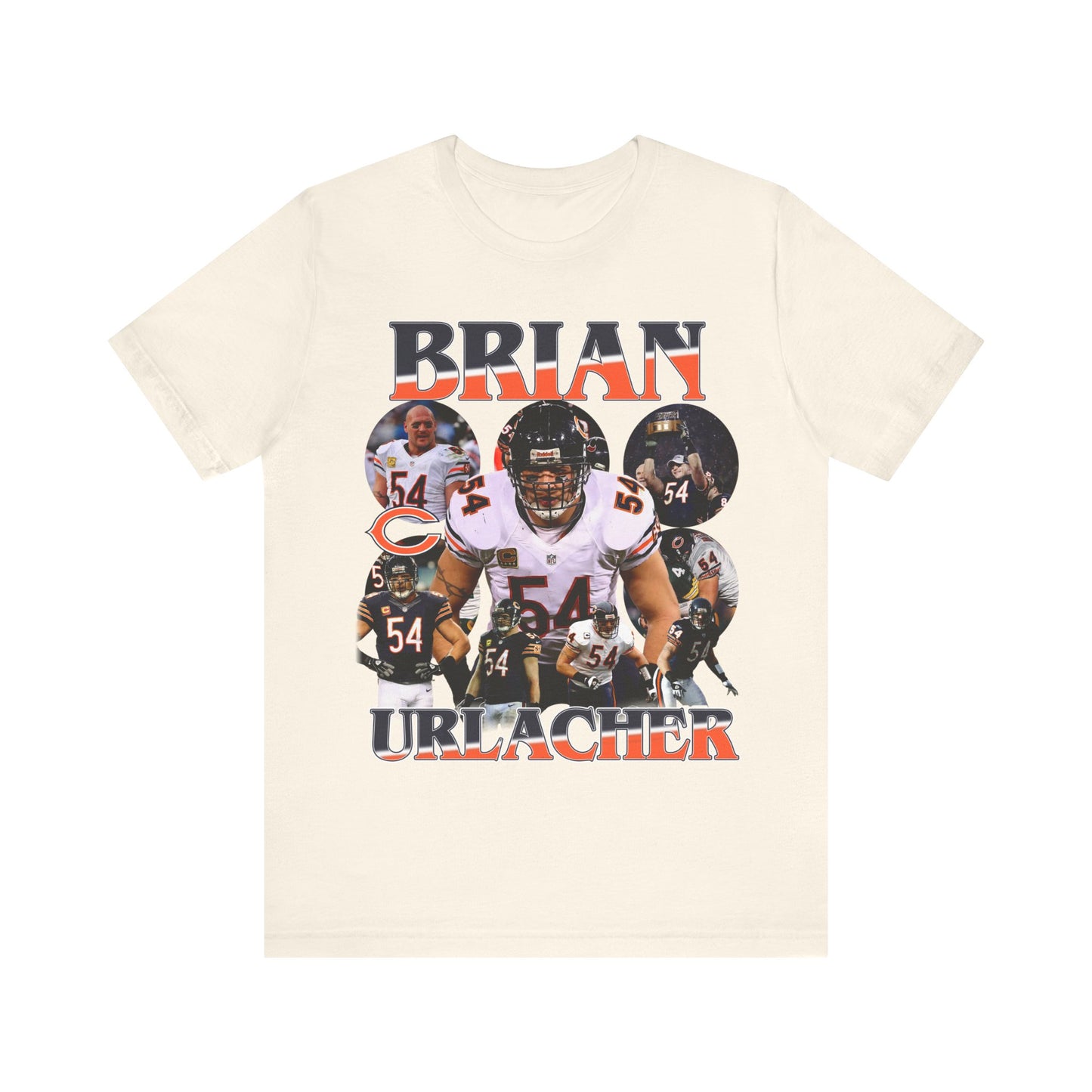 Vintage 90s Football Bootleg Style TShirt BRIAN URLACHER Unisex Graphic Tee