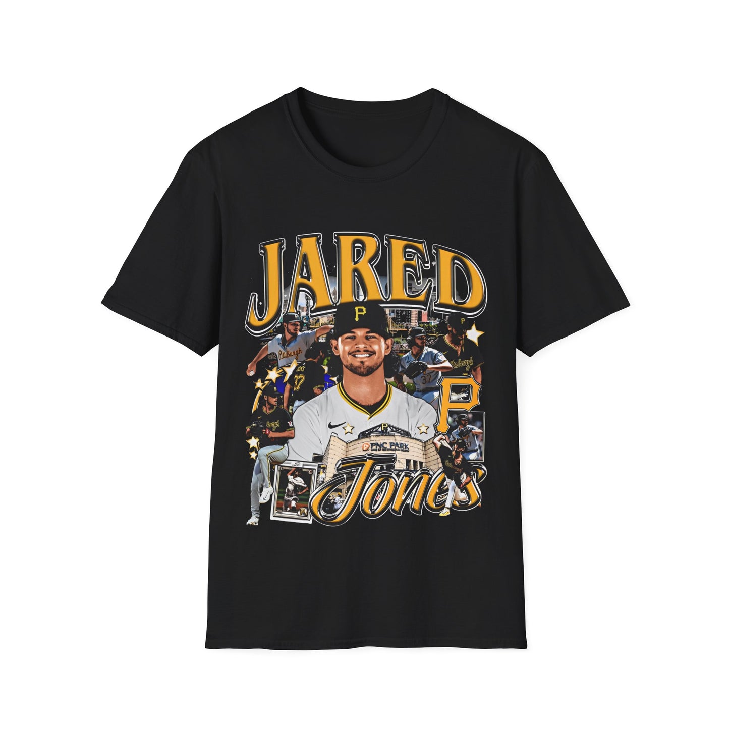 Vintage 90s Baseball Bootleg Style T-Shirt, JARED JONES Vintage Graphic Tee, Retro Baseball Shirt Unisex Graphic Tee