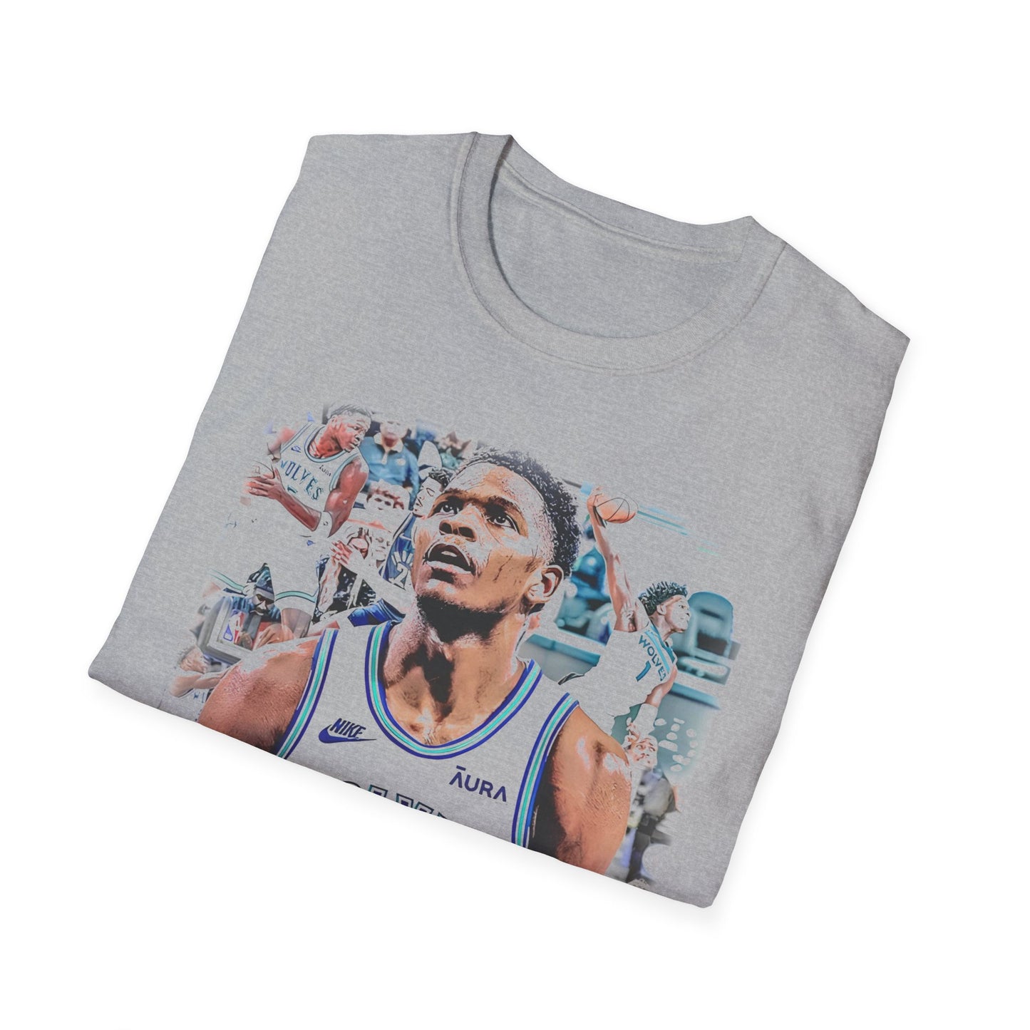 Vintage 90s Basketball Bootleg Style T-Shirt, ANTHONY EDWARDS Retro Basketball Shirt Unisex Graphic Tee