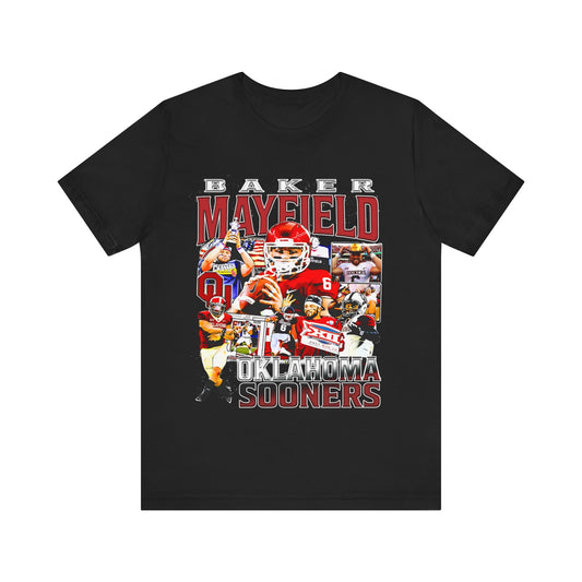 Vintage 90s Football Bootleg Style TShirt BAKER MAYFIELD Unisex Graphic Tee