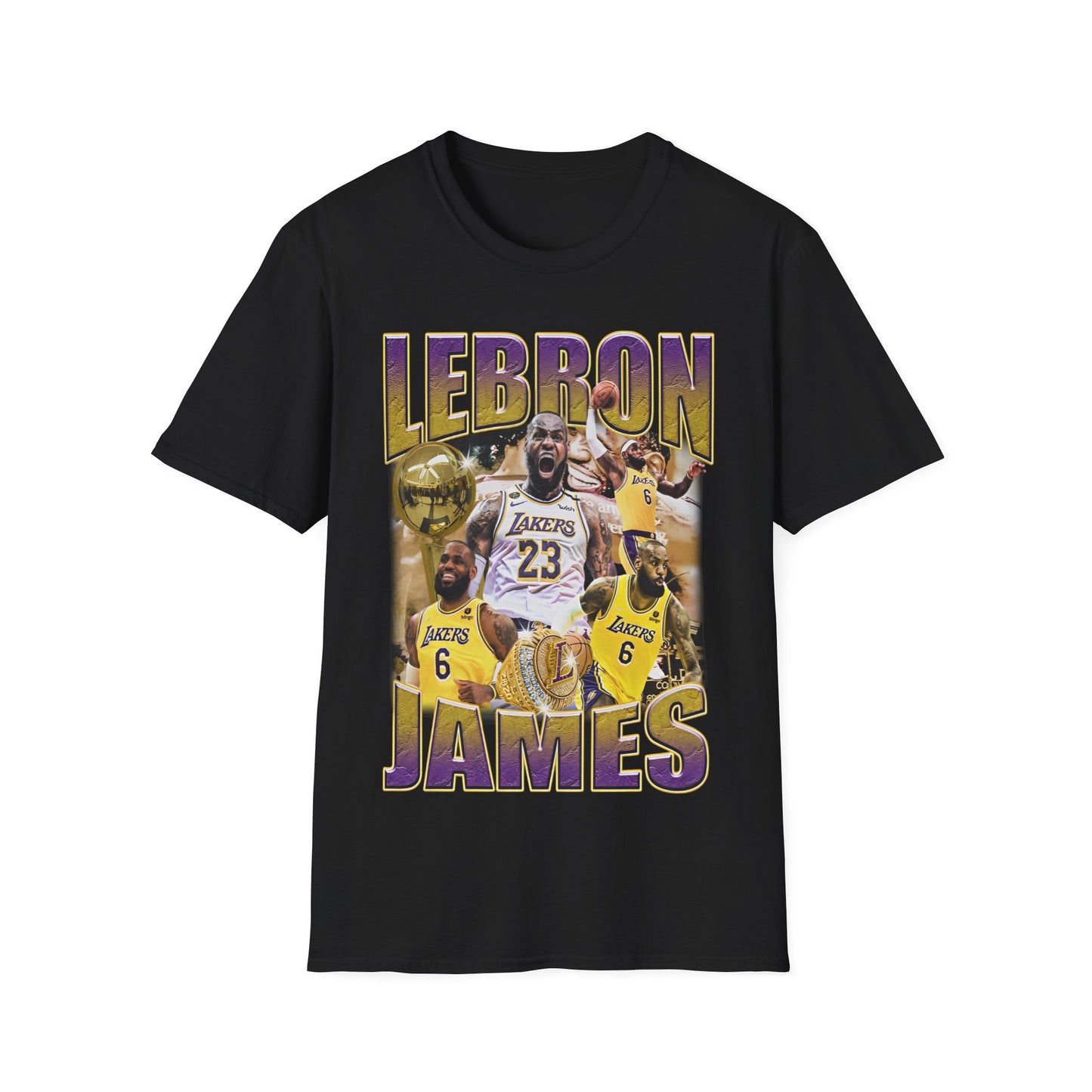 Vintage 90s Basketball Bootleg Style T-Shirt, LEBRON JAMES 23 Graphic Tee, Retro Basketball Shirt Unisex Graphic Tee