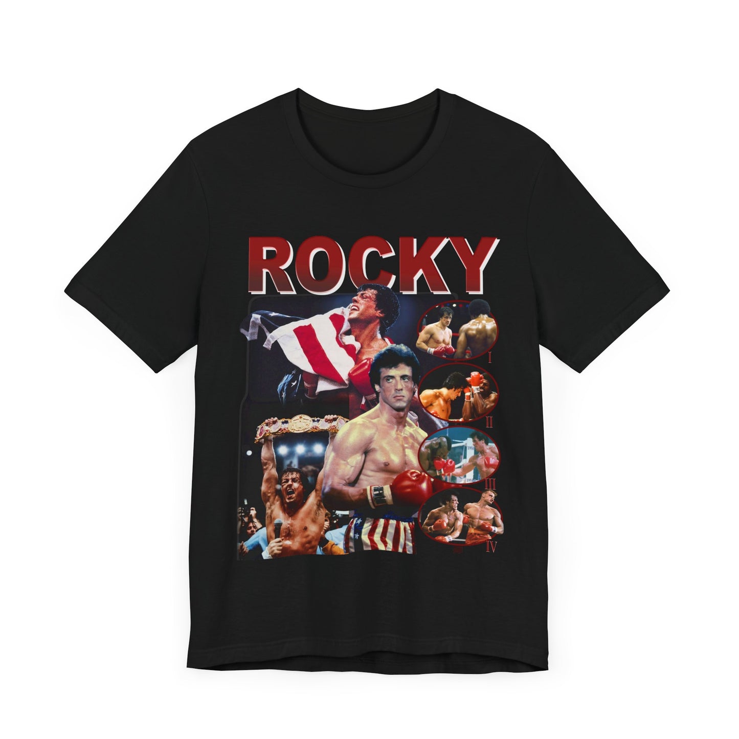 Vintage 90s Fighter Bootleg Style TShirt ROCKY 90s Unisex Graphic Tee Shirt