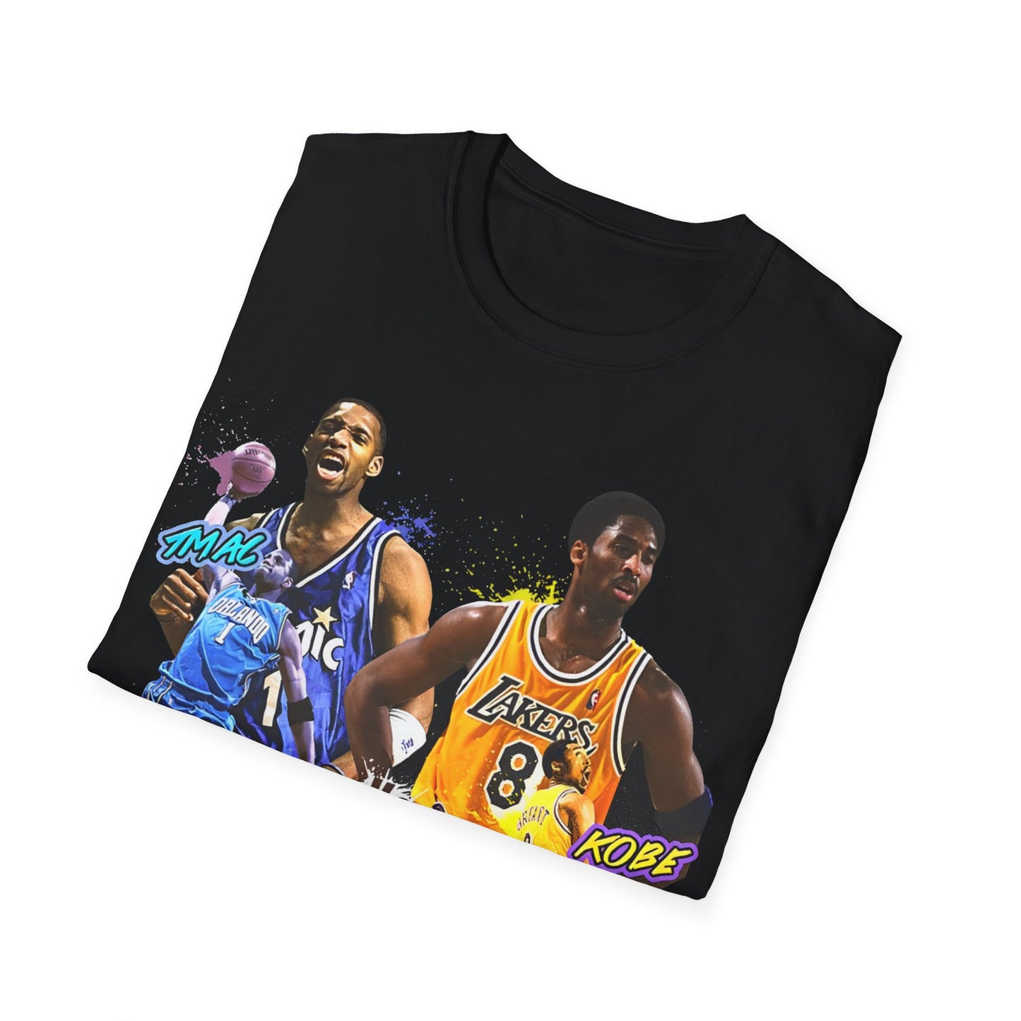 Vintage 90s Basketball Bootleg Style T-Shirt, KOBE AND TMAC Graphic Tee, Retro Basketball Shirt Unisex Graphic Tee
