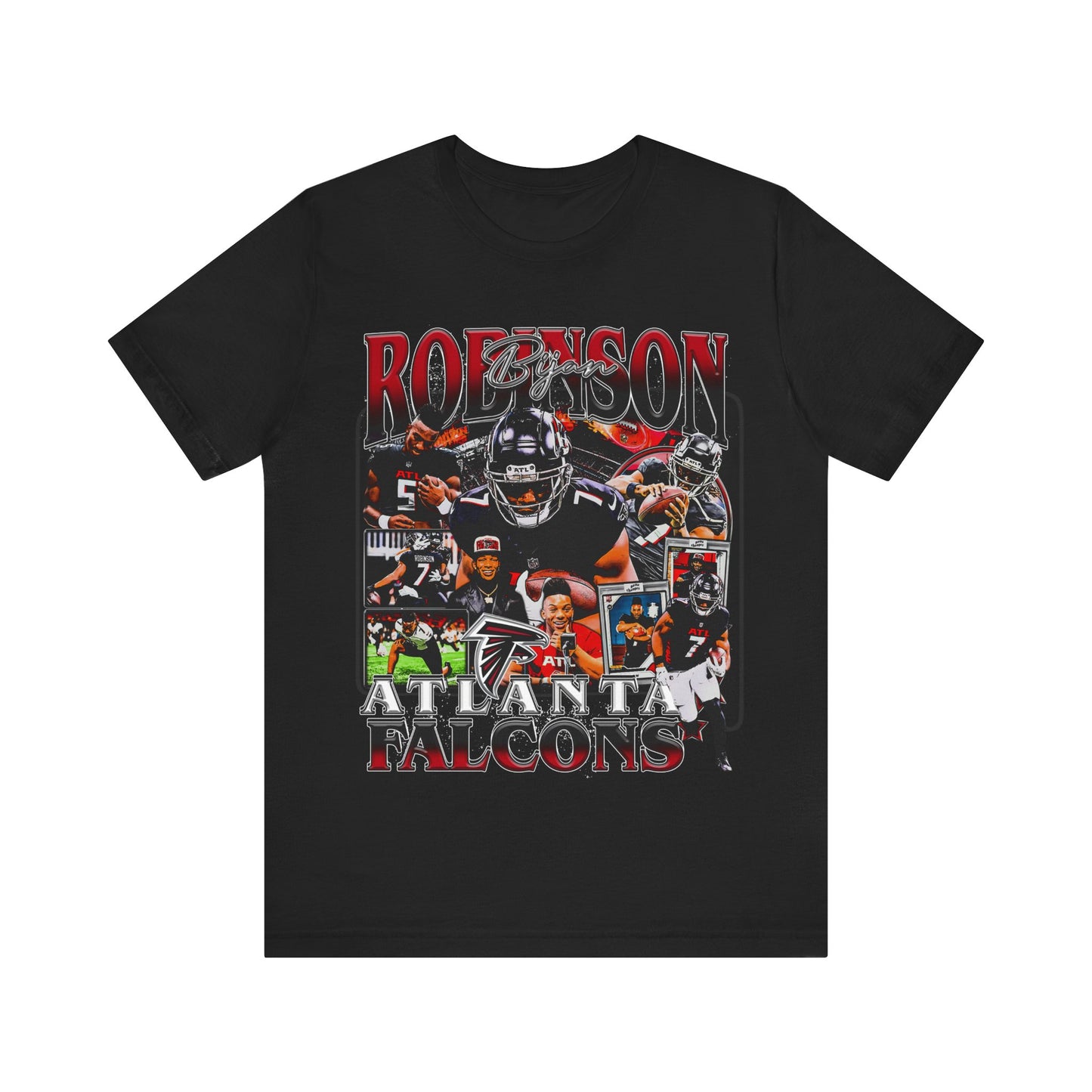 Vintage 90s Football Bootleg Style T-Shirt BIJAN ROBINSON Unisex Graphic Tee