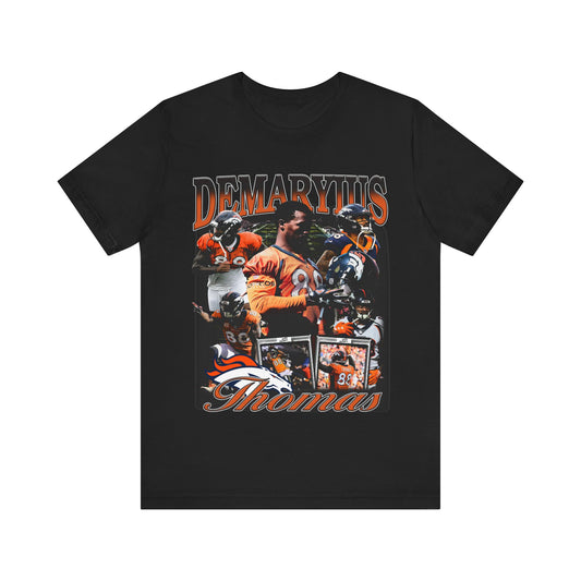 Vintage 90s Football Bootleg Style TShirt DEMARYIUS THOMAS Unisex Graphic Tee