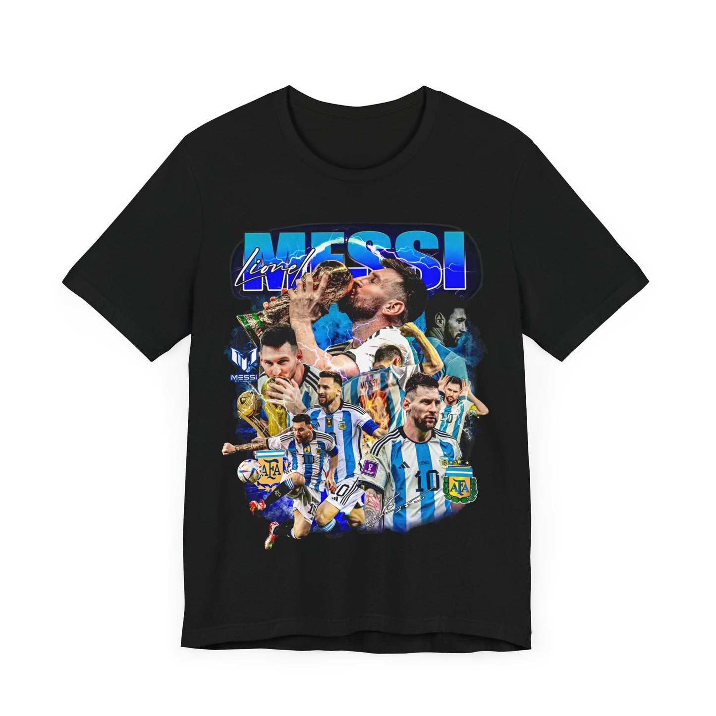 Vintage 90s Soccer Bootleg Style T-Shirt LIONEL MESSI Unisex Graphic Tee Shirt