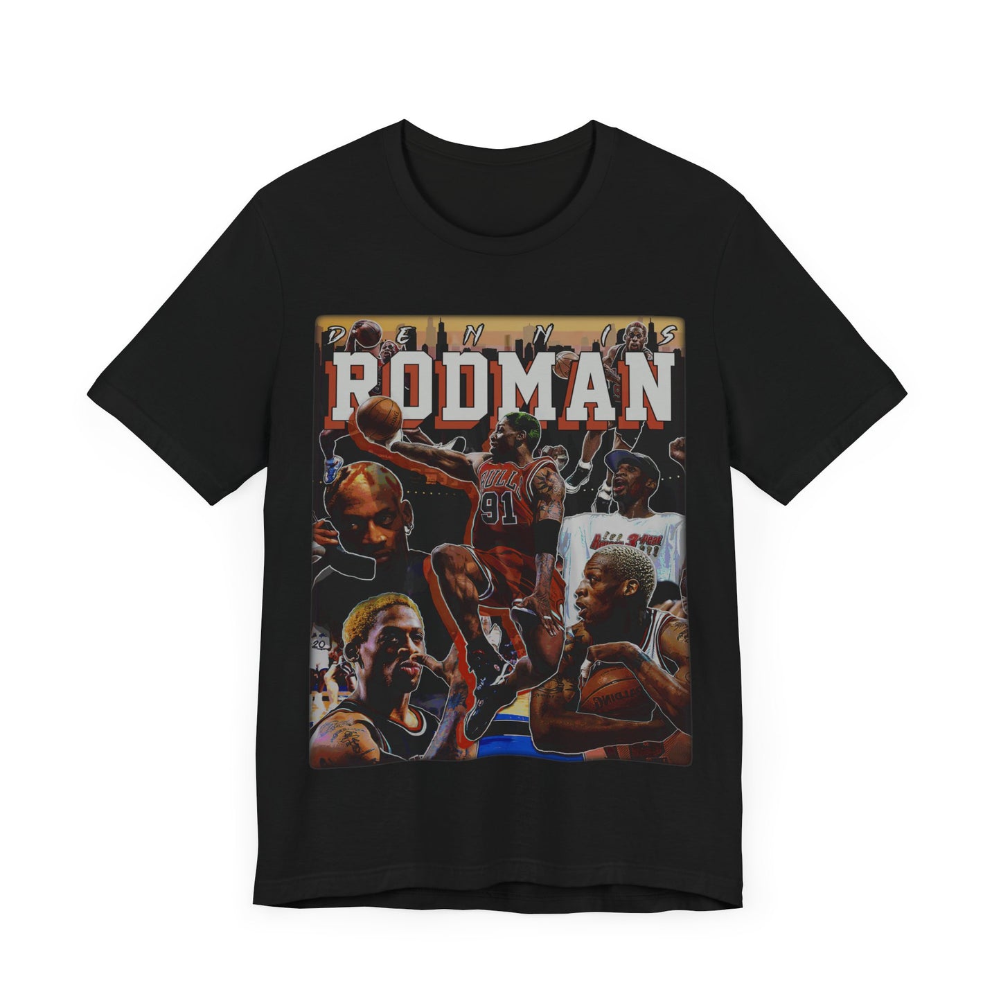 Vintage 90s Basketball Bootleg Style T-Shirt, DENNIS RODMAN Unisex Graphic Tee