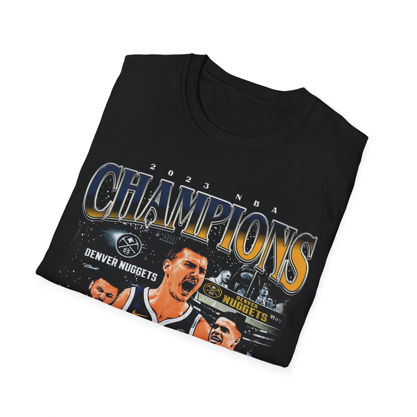 Vintage 90s Basketball Bootleg Style T-Shirt, 2023 CHAMPS DUAL SIDED Graphic Tee, Retro Basketball Shirt Unisex Graphic Tee
