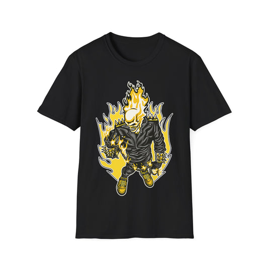 SKULL FIRE LIGHTNING PREMIUM STREETWEAR Unisex Softstyle T-Shirt