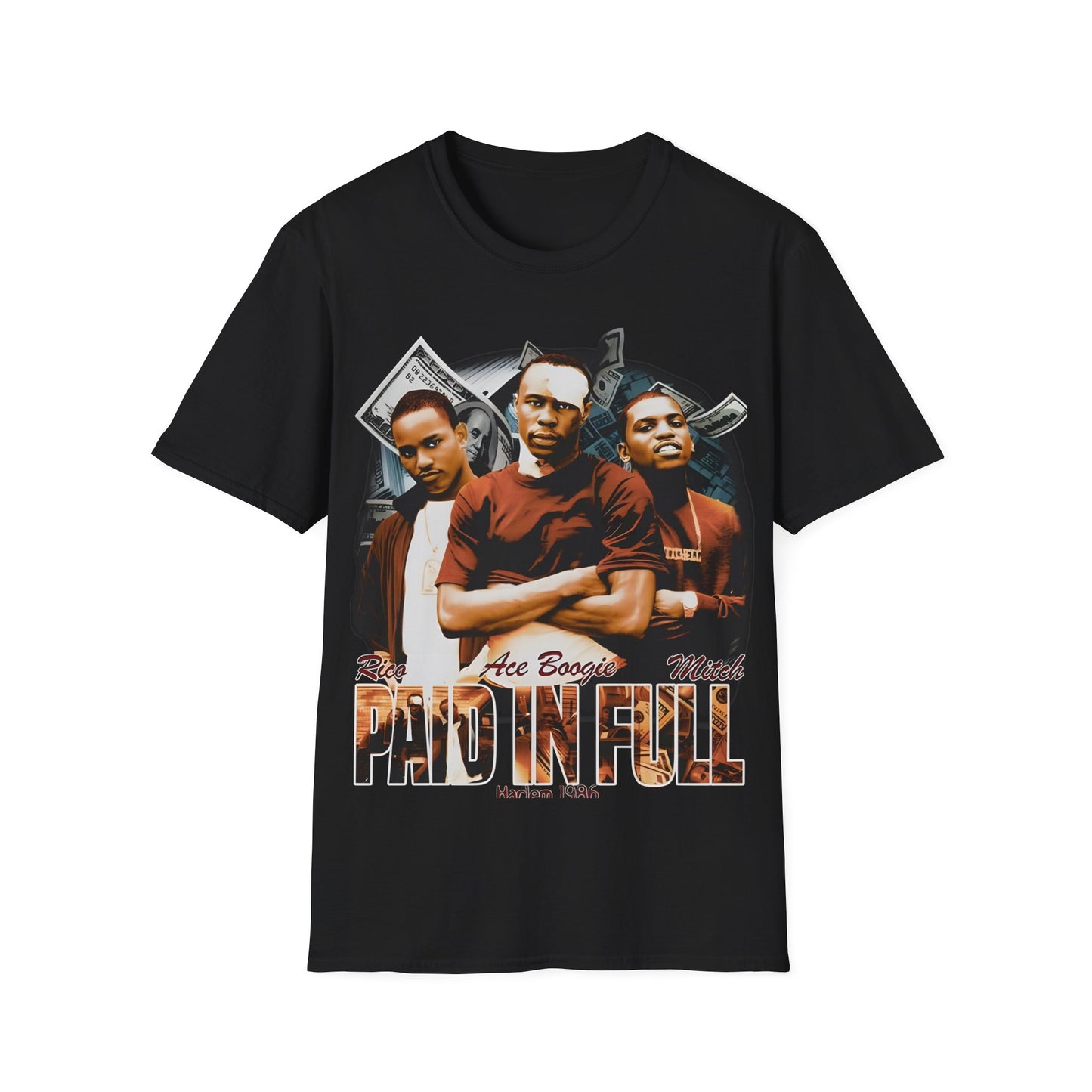 Vintage 90s Pop Culture Bootleg Style T-Shirt, PAID IN FULL Retro Shirt Unisex Graphic Tee