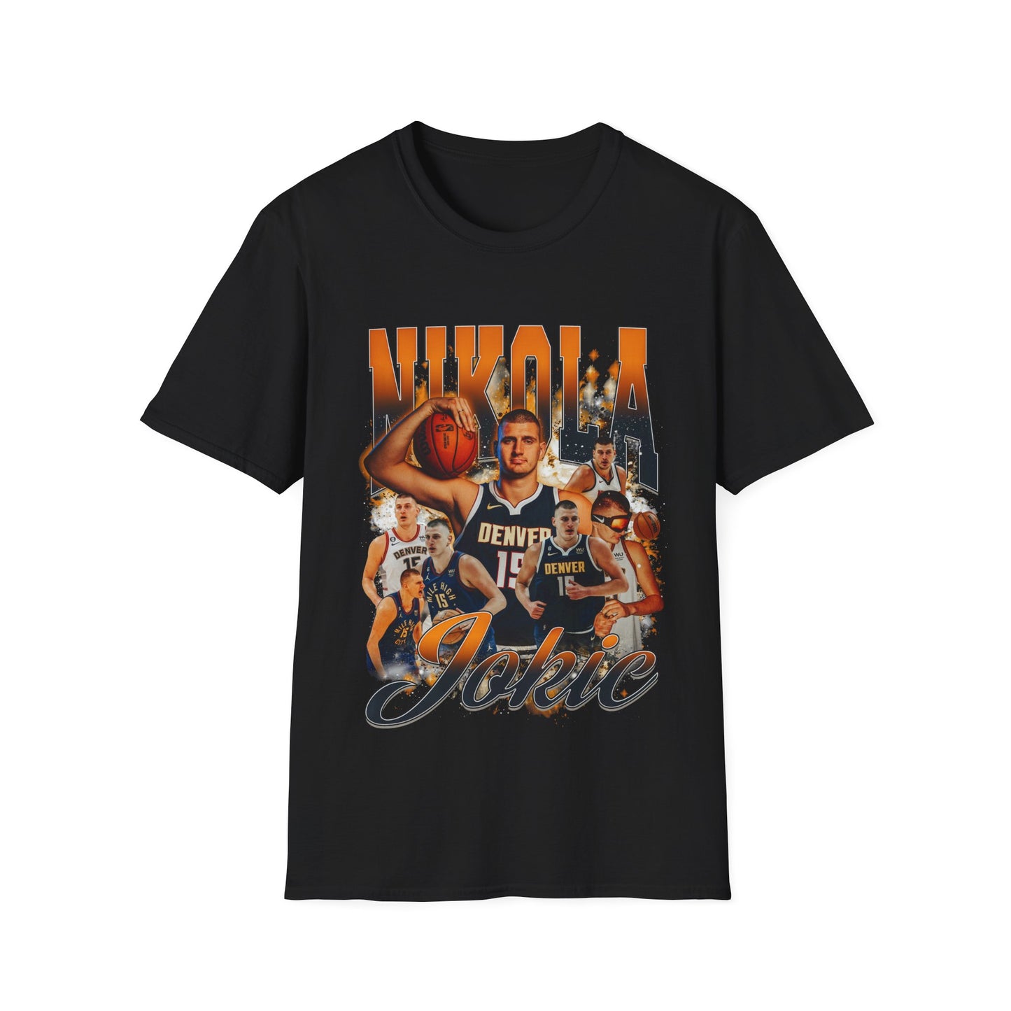 Vintage 90s Basketball Bootleg Style T-Shirt, NIKOLA JOKIC Graphic Tee, Retro Basketball Shirt Unisex Graphic Tee