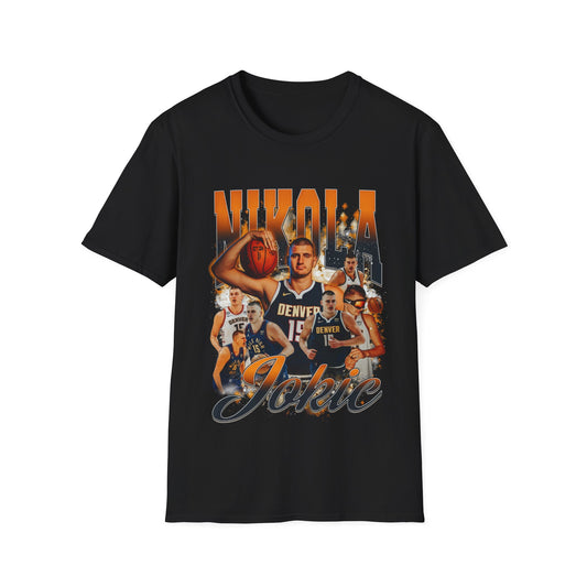 Vintage 90s Basketball Bootleg Style T-Shirt, NIKOLA JOKIC Graphic Tee, Retro Basketball Shirt Unisex Graphic Tee